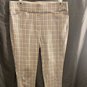 Stretch plaid pant